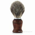 Shaving Brush with Wooden Handle and Badger Hair Tip